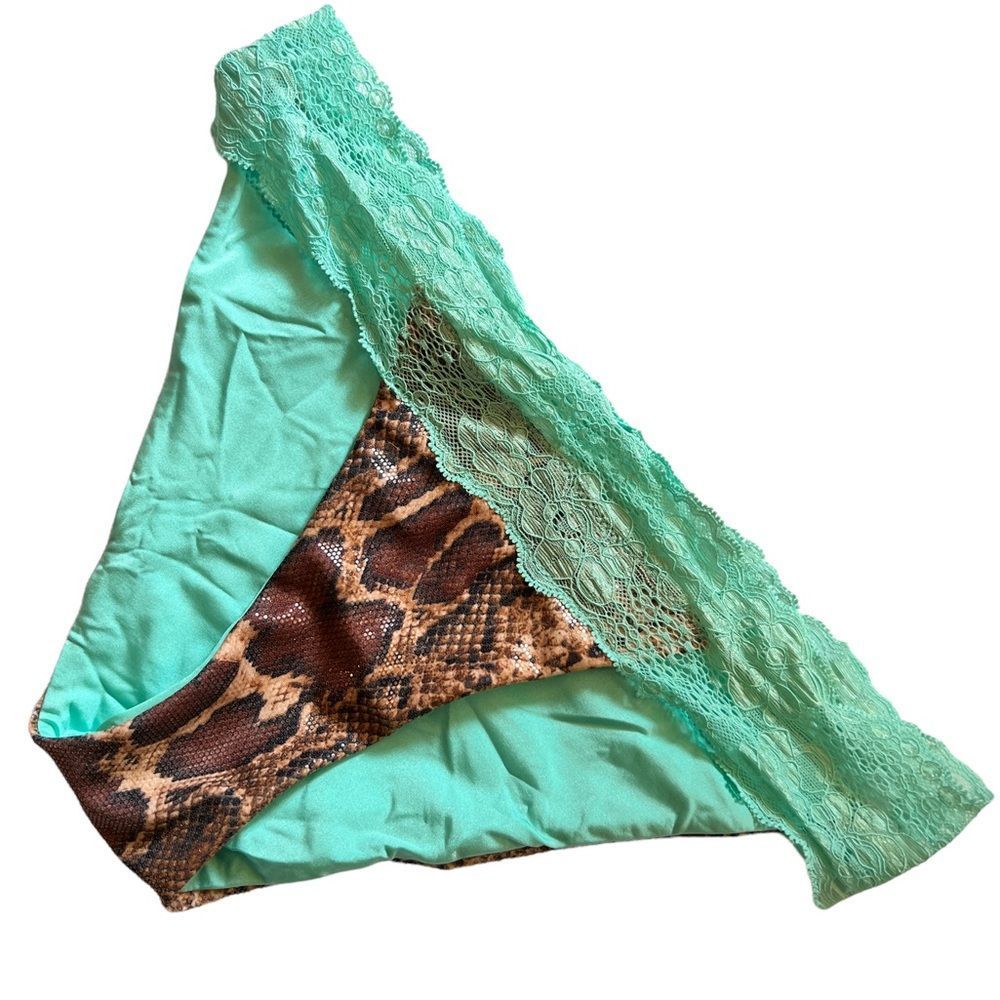 Beach Bunny Wild Honey Snake Print Bikini Bottom - image 2